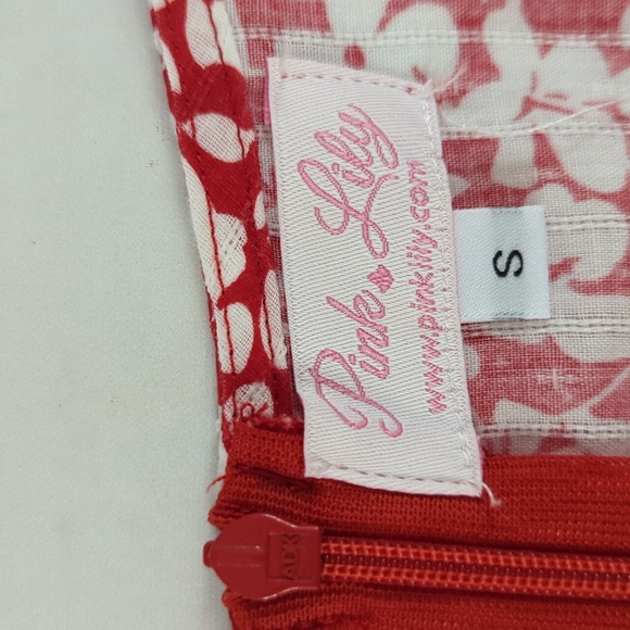 Pink Lily dress, small floral, ruffles, size small - Picture 13 of 15